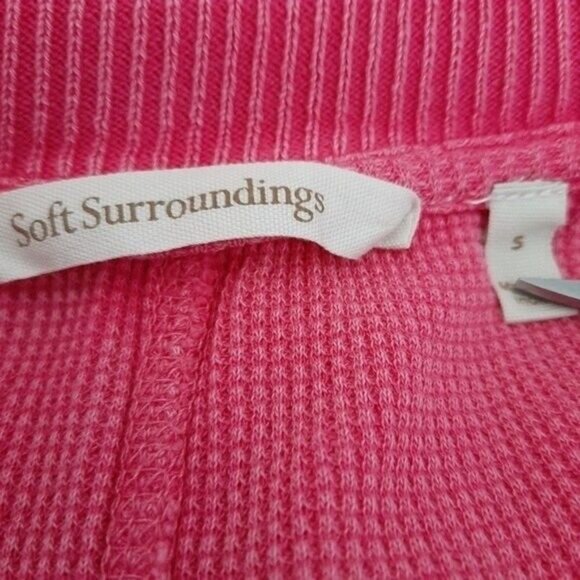 SOFT SURROUNDINGS Darby Soft Waffle Knit Thermal Top Sz S - Picture 8 of 9